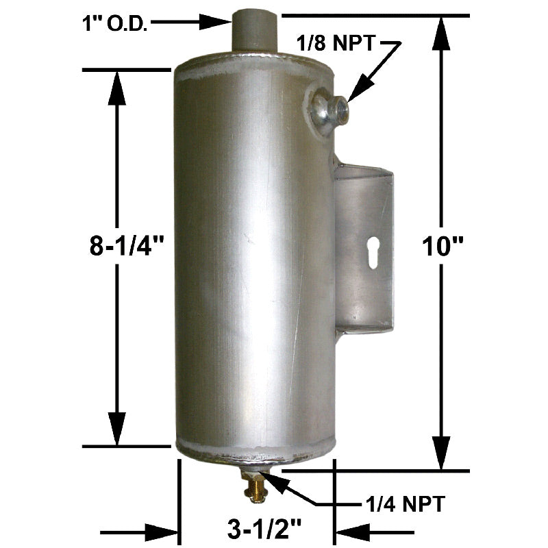 VERTICAL OVERFLOW TANK - STANDARD STRAIGHT BRACKET