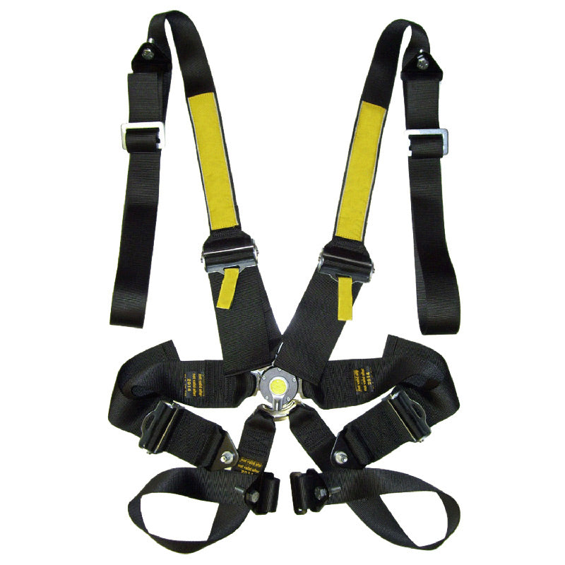 HARNESS, 6PT, BLACK, CAM LATCHHANS DEVISE