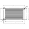 RADIATOR, 19X22 FORD 1.5 IN