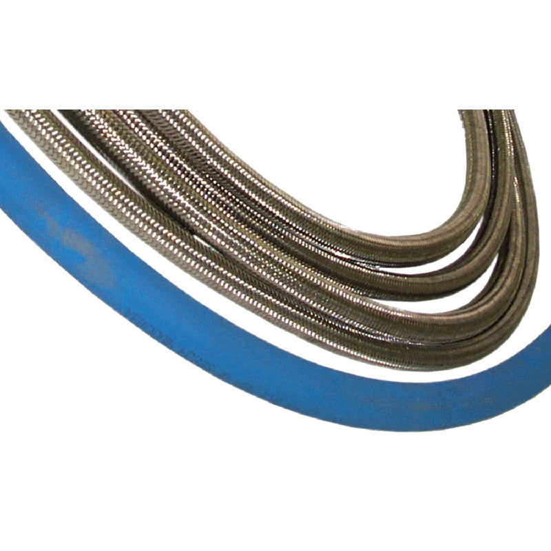 #6 POWER STEER LINE,TFE RACINGSILVER BRAIDED W/ TEFLON INNER